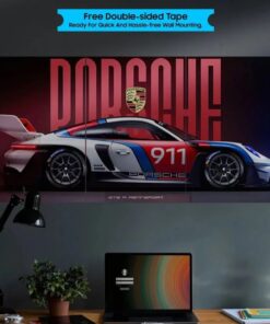 Alternative view of 3 In 1 Set Wall Canvas Split Car Poster set pack of 3 Size 12x24 inch
