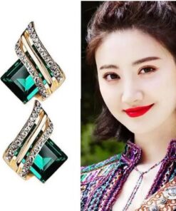 Alternative view of Korean Style Aesthetic Crystal Earrings1
