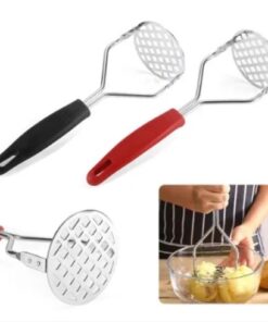 Alternative view of Stainless Steel Potato Masher – Long Handle Press for Smooth Alu Vorta & Veggie Mashing