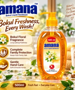 Alternative view of Amana Bokul Liquid Handwash 500ML – Floral Freshness & Family Protection