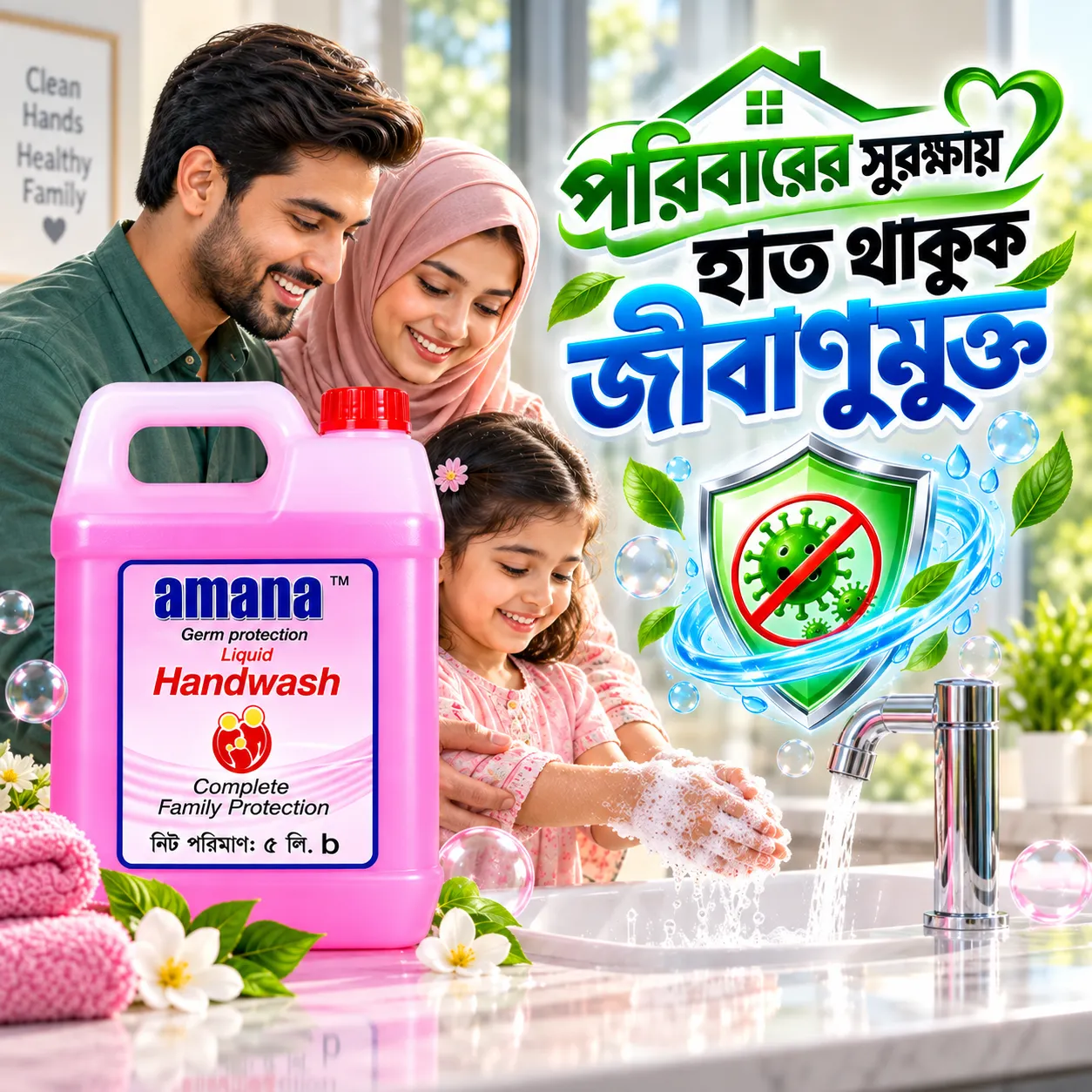 Amana Germ Protection Handwash 5L – Complete Family Protection - Image 3