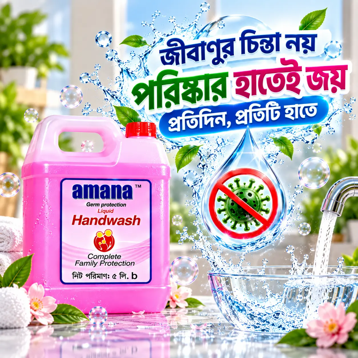 Amana Germ Protection Handwash 5L – Complete Family Protection - Image 2