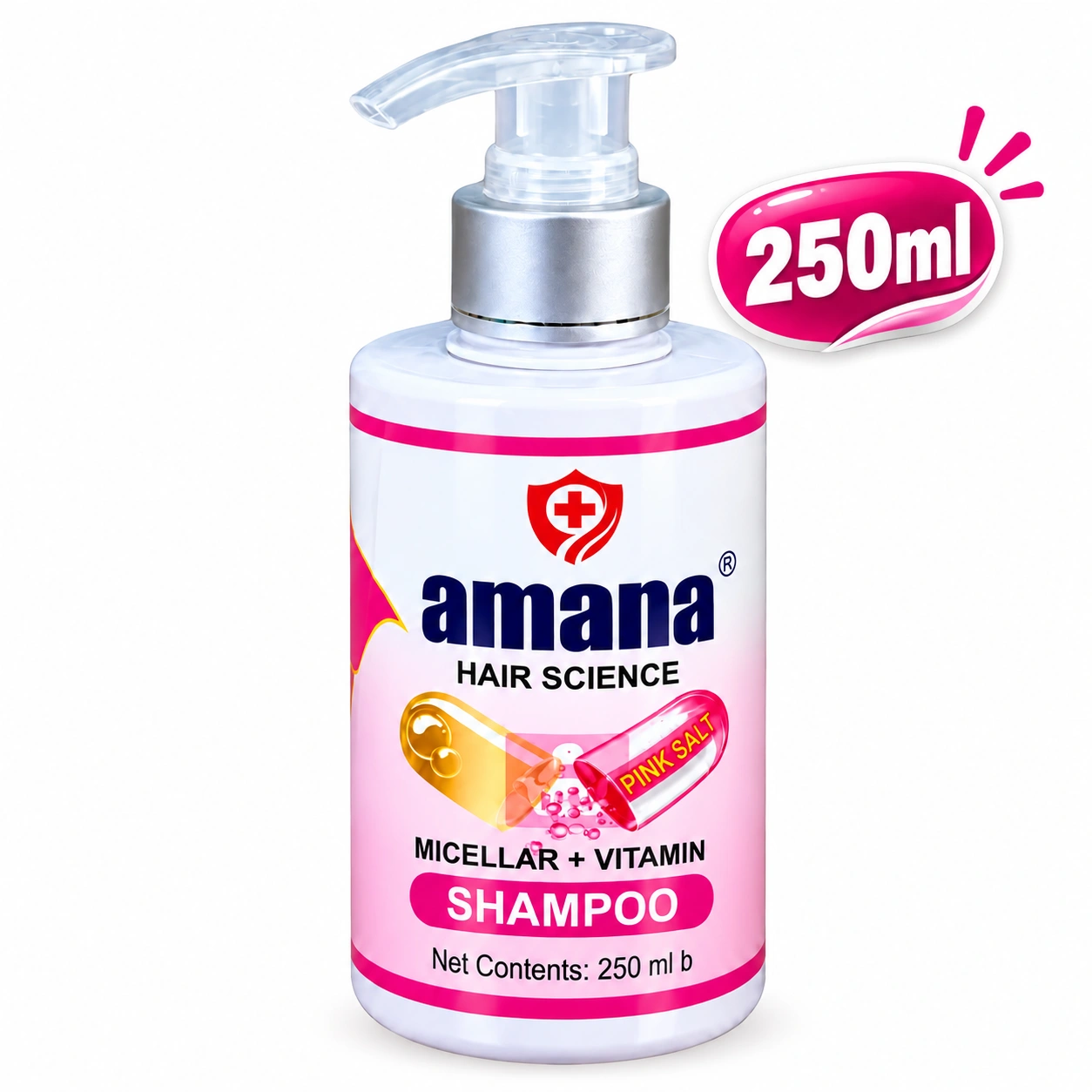 Amana Hair Science Pink Salt Shampoo 250ML