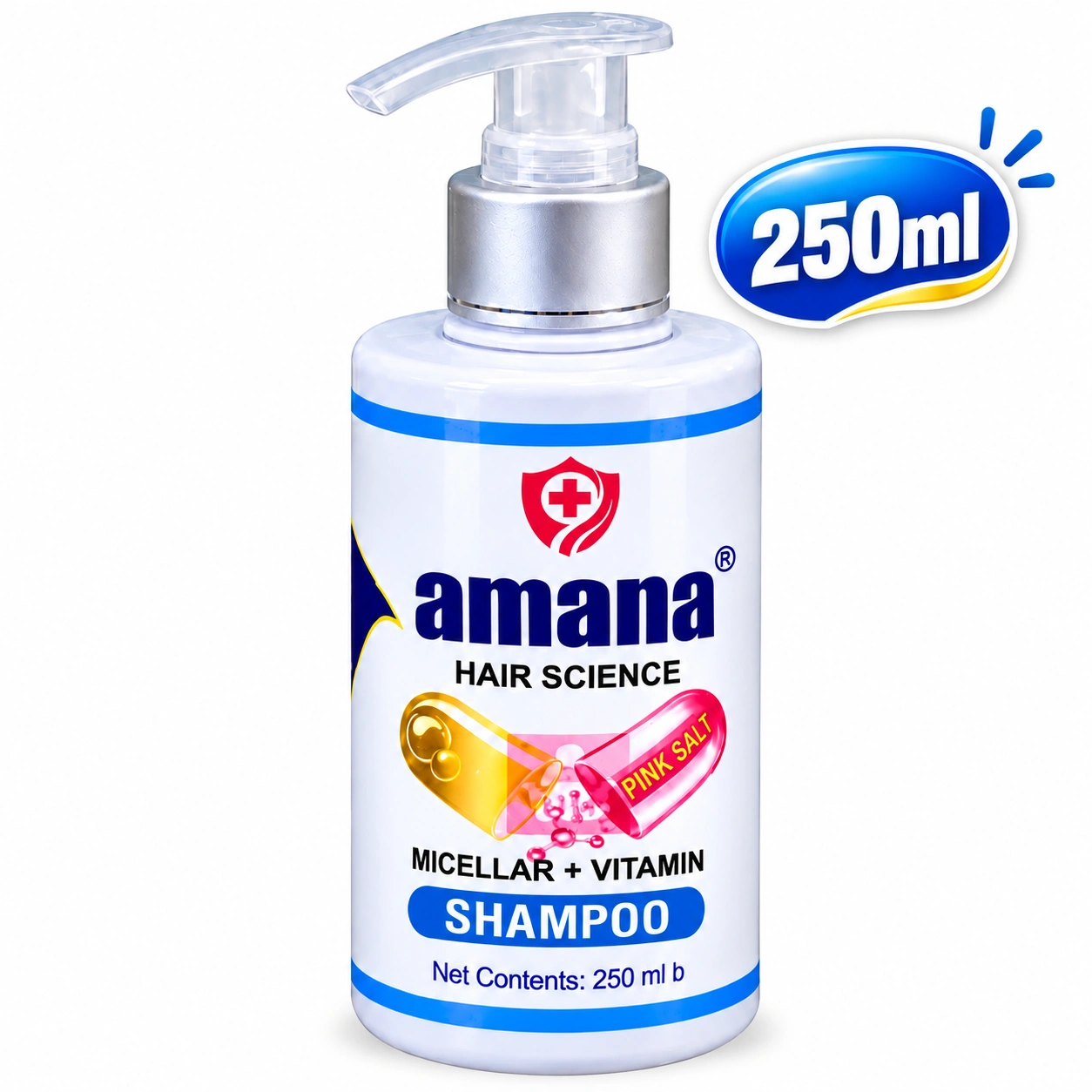 Amana Hair Science Pink Salt Shampoo 250ML