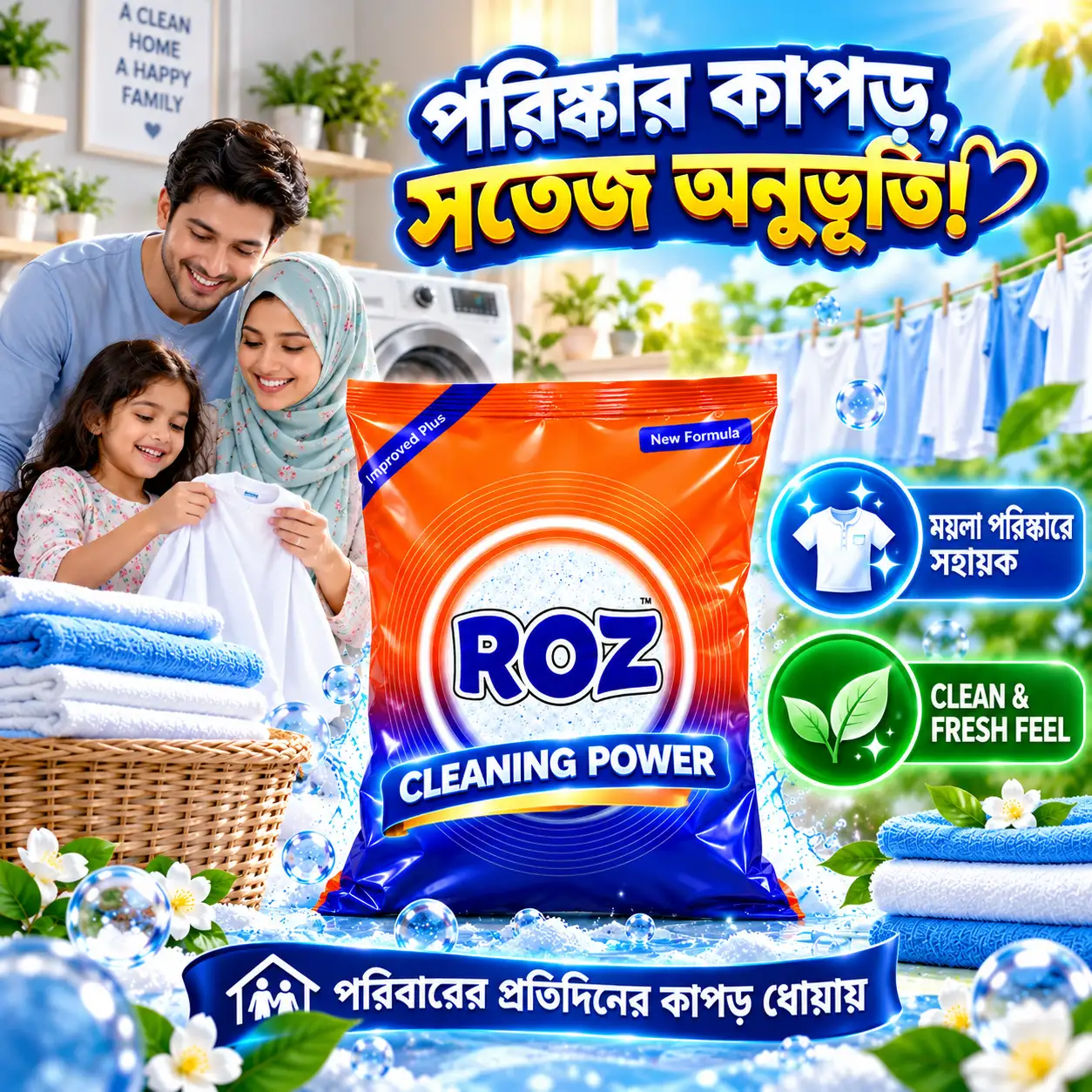 ROZ Improved Plus Detergent Powder 2KG – New Formula - Image 4
