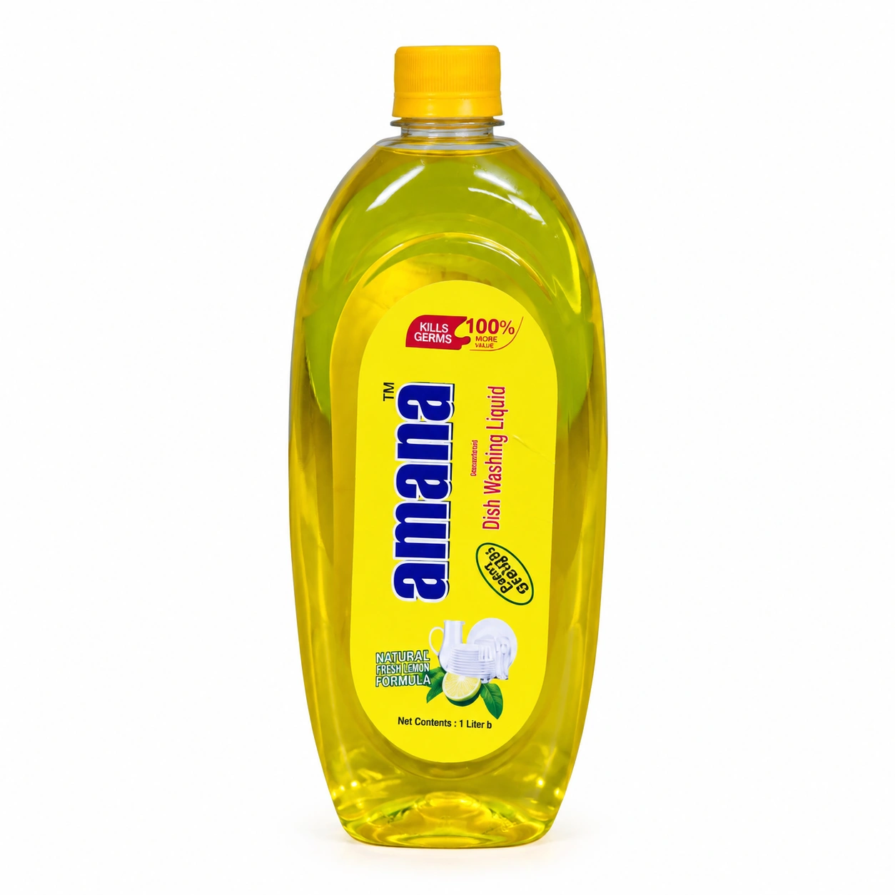 Amana Dish Washing Liquid 1L – Fresh Lemon Formula