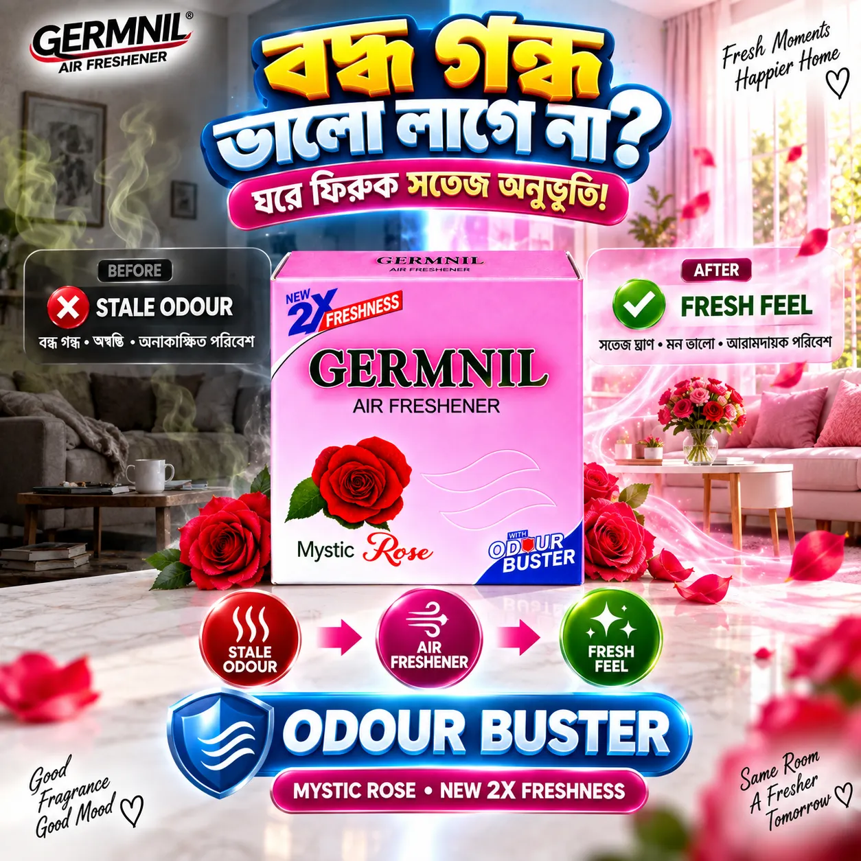 GERMNIL Air Freshener Mystic Rose | BMTF Product | 2X Freshness - Image 4