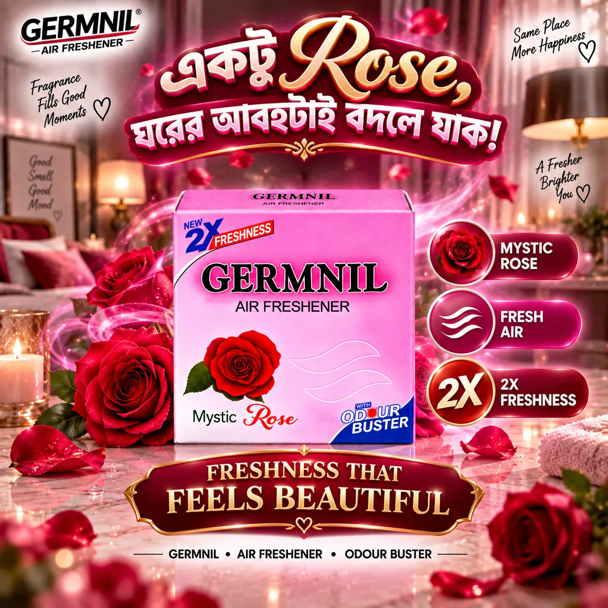 GERMNIL Air Freshener Mystic Rose | BMTF Product | 2X Freshness - Image 5
