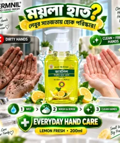 GERMNIL Liquid Hand Wash 200ml | BMTF Product | Lemon Fresh - Image 3