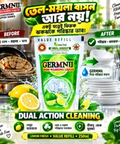 GERMNIL Dish Washing Liquid Refill 250ml | BMTF Product | Dual Action Lemon Fresh - Image 3