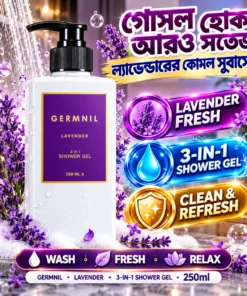Alternative view of Germnil Lavender 3-in-1 Shower Gel 250ml | Hair, Face & Body | BMTF Army Pharma