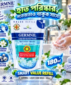 GERMNIL Liquid Hand Wash 180ml | BMTF Product | Jasmine Fresh Refill - Image 4