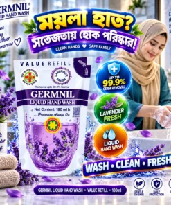 GERMNIL Liquid Hand Wash 180ml | BMTF Product | Lavender Fresh Refill - Image 4