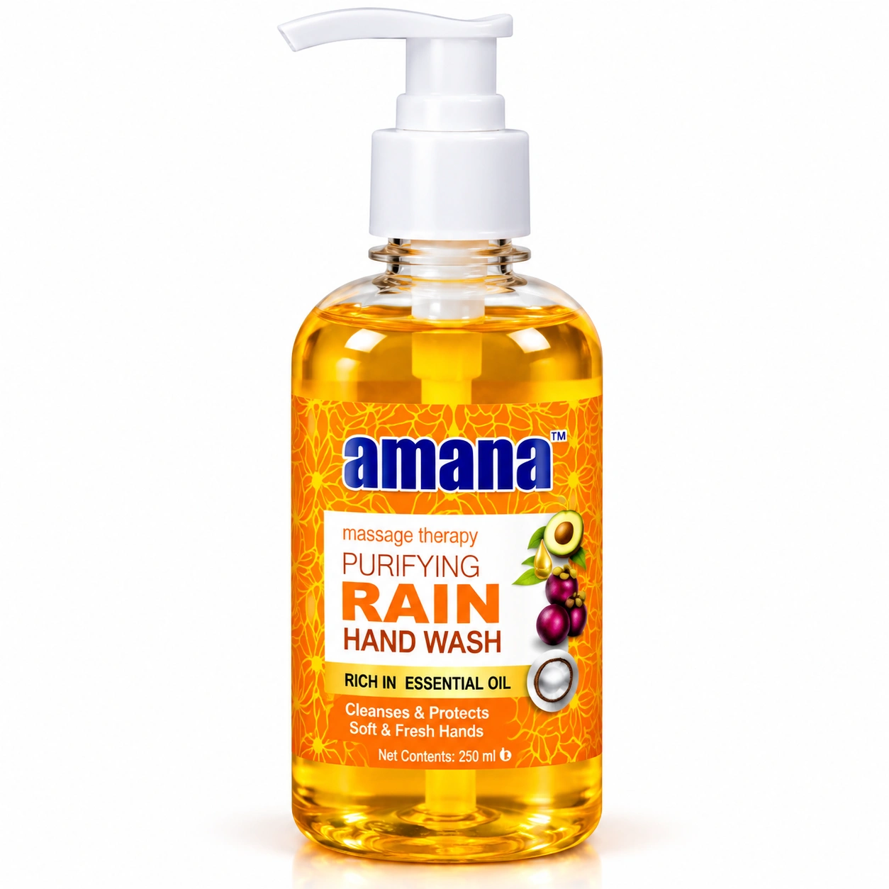 Amana Purifying Active Hand Wash 250ML – Essential Oil & Fresh Hands - Image 2