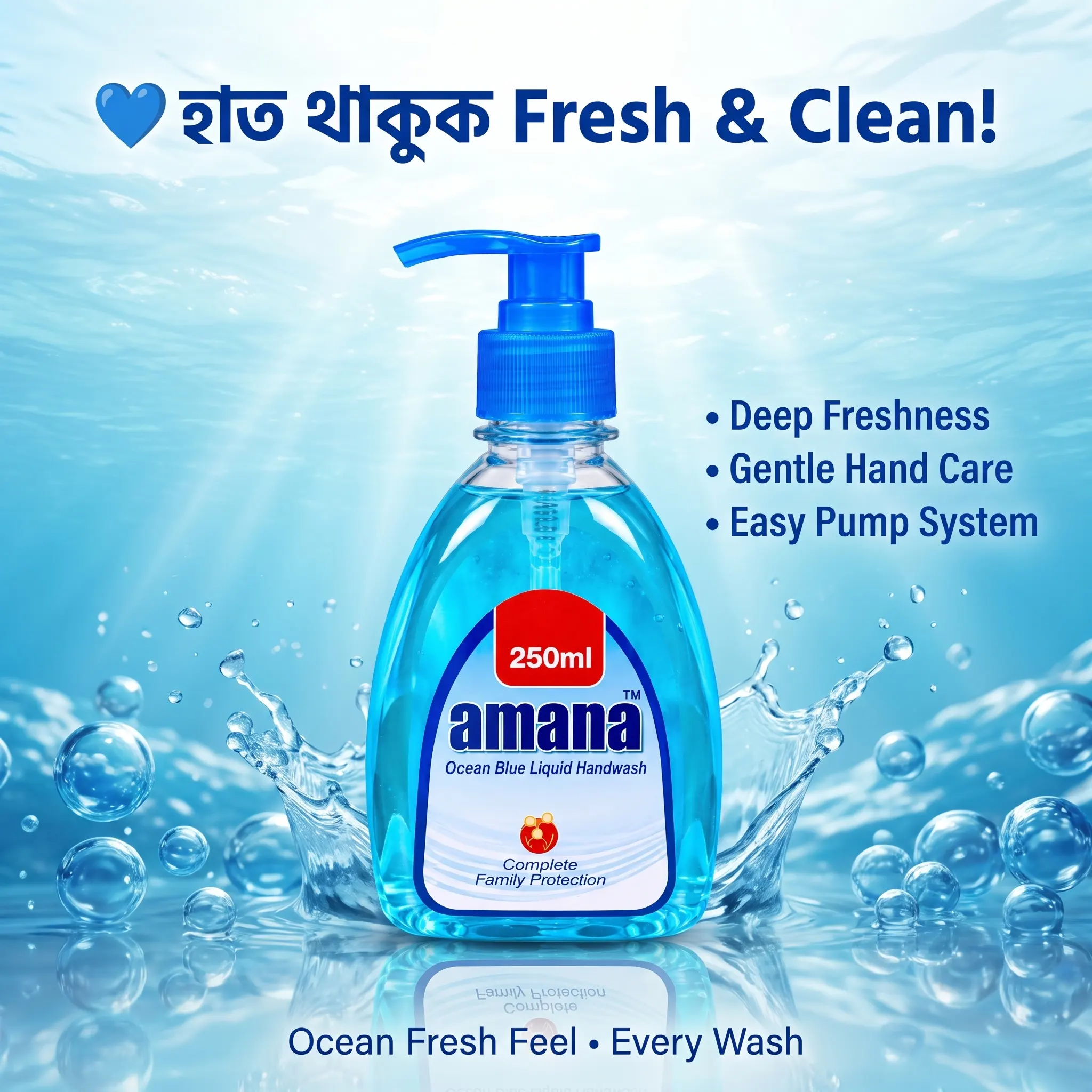 Amana Liquid Handwash 250ML – Complete Family Protection - Image 4