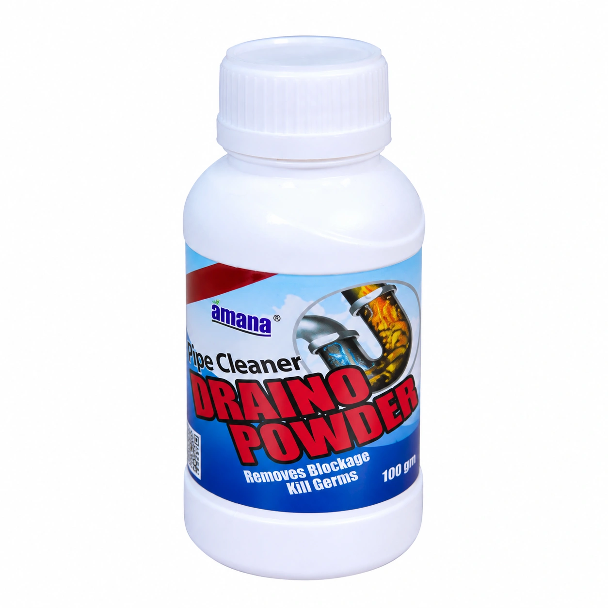 Amana Dranno Powder Pipe Cleaner 100G – Drain Blockage Remover