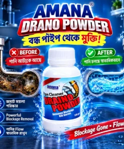 Alternative view of Amana Dranno Powder Pipe Cleaner 100G – Drain Blockage Remover