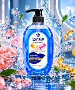 ROQZ Hair Science Detox Nourishment Shampoo 500ML – Micellar + Vitamin B5 - Image 6