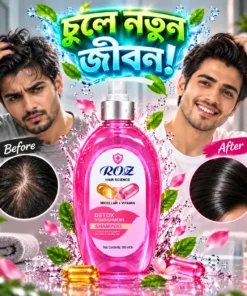 ROQZ Hair Science Detox Nourishment Shampoo 500ML – Micellar + Vitamin B5 - Image 5