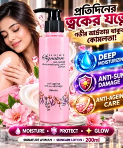 Signature Skincare Anti-Oxidant Deep Moisturizing Lotion Women 200ml | Anti-Ageing & Hydration | BMTF Army Pharma - Image 4