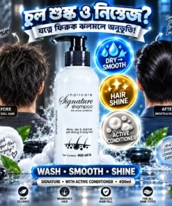 Signature Haircare Shampoo 400ml | With Active Conditioner | BMTF Hair Care - Image 3