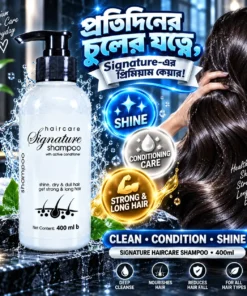 Signature Haircare Shampoo 400ml | With Active Conditioner | BMTF Hair Care - Image 4