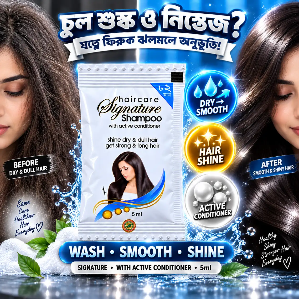 Signature Haircare Shampoo 5ml (12pcs) | With Active Conditioner | BMTF Hair Care - Image 3