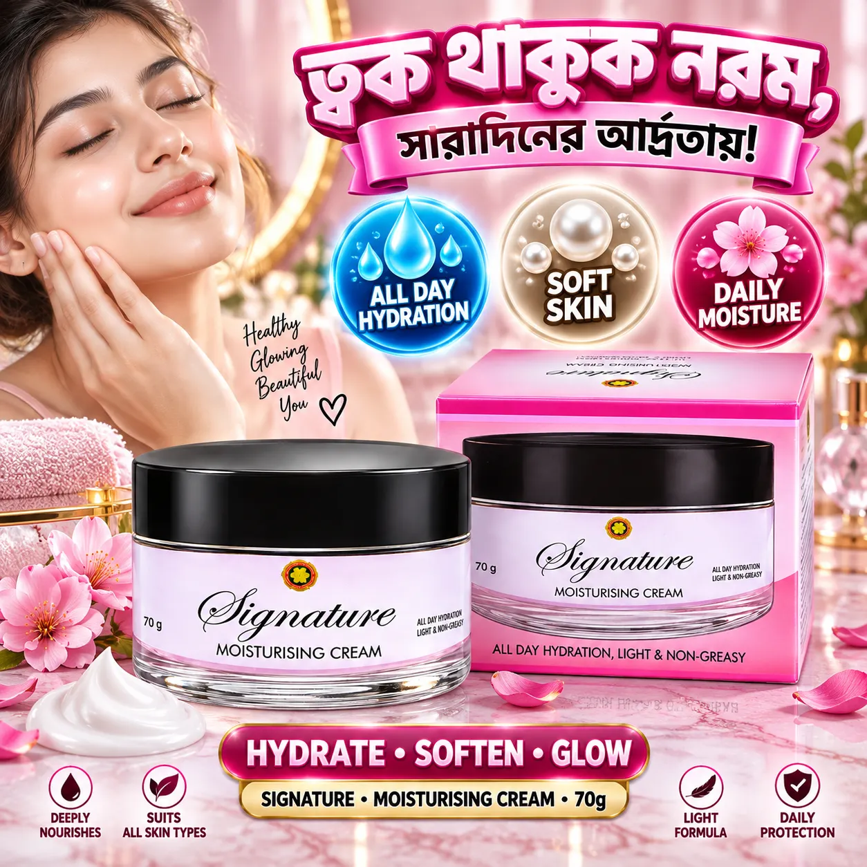 Signature Moisturising Cream 70gm | BMTF Moisturizing Cream | All Day Hydration - Image 2