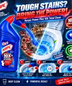 Alternative view of Harpic Power Plus 10X Total Clean Original Toilet Cleaner 1L